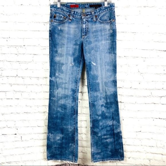 AG Adriano Goldschmied Blue Boot Cut Jeans - Picture 1 of 7